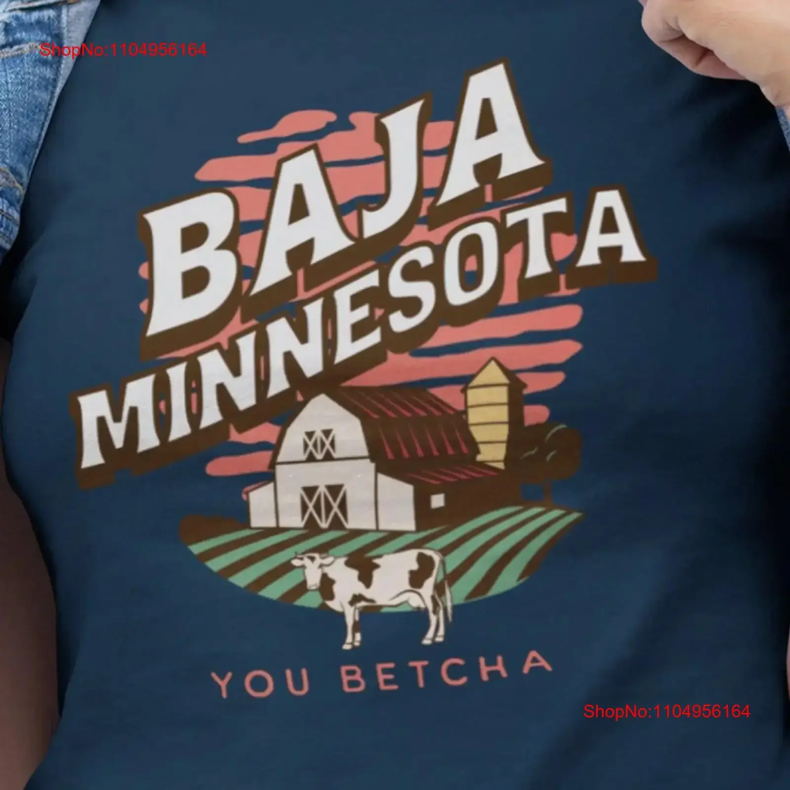 باجا مينيسوتا تي شيرت مضحك الغرب الأوسط الزراعة الحظيرة الدولة لك بيتشا البقرة خمر غسلها لينة أنيقة مريحة #1