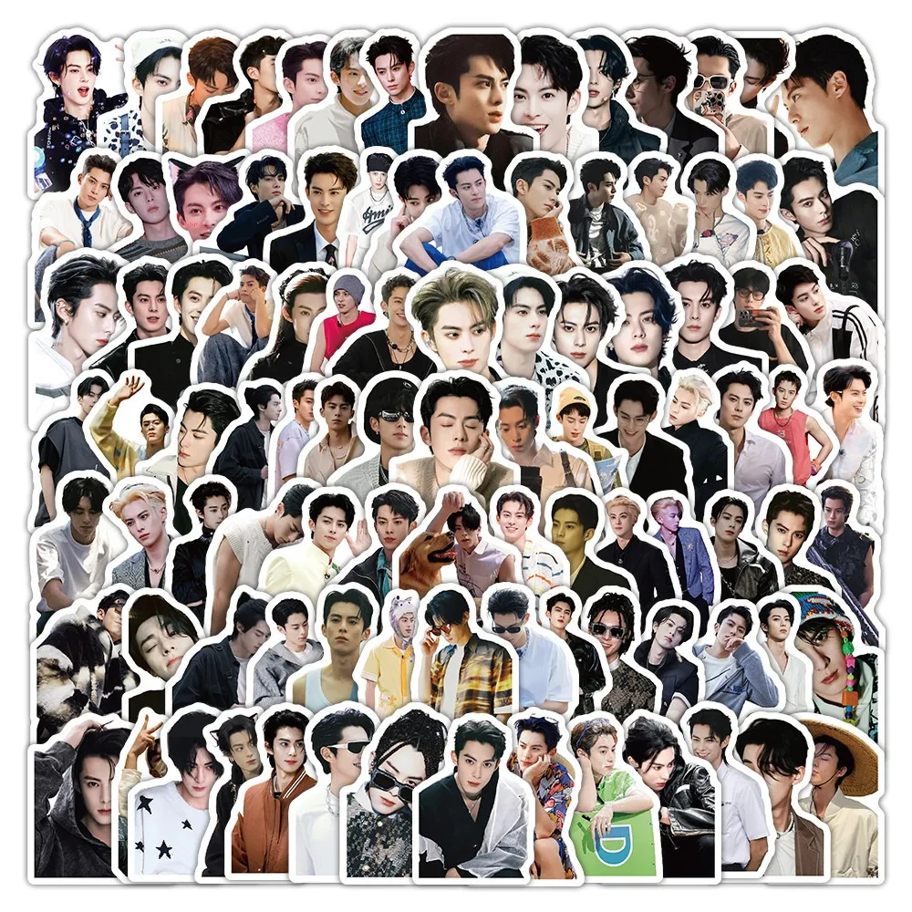 10/100Pcs Male Star Dylan Wang Hedi Stickers Cartoon Graffiti Decorate DIY Notebook Suitcase Phone Fridge Guitar Decoration