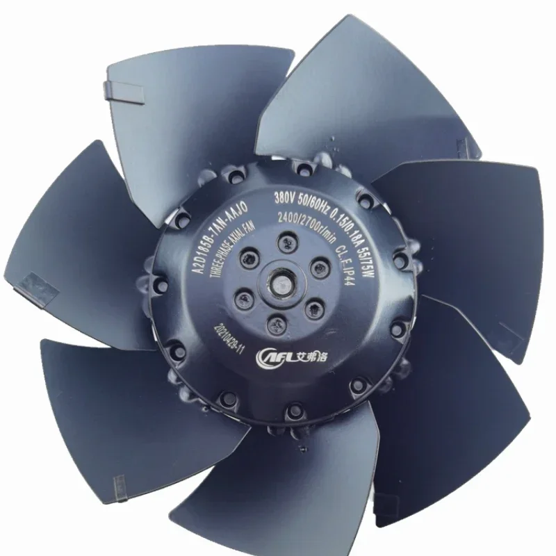 

A2D185B-7AN-AAJZ JY J0 External rotor axial flow fan servo motor spindle cooling fan 380V