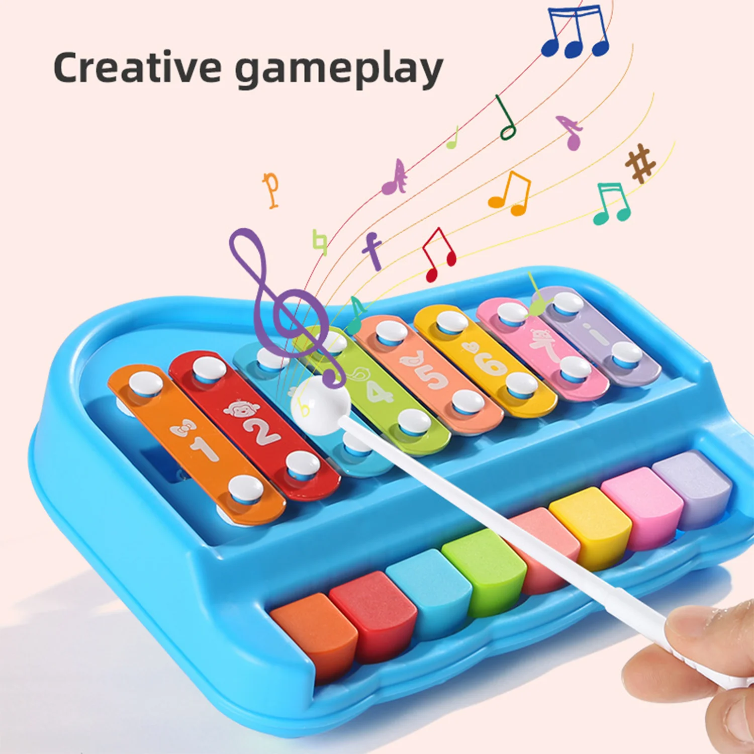 Children's Octopath Stage Hand Qin Music Toy, Puzzle Enlightenment Instrument, Parent Child Interactive Entertainment