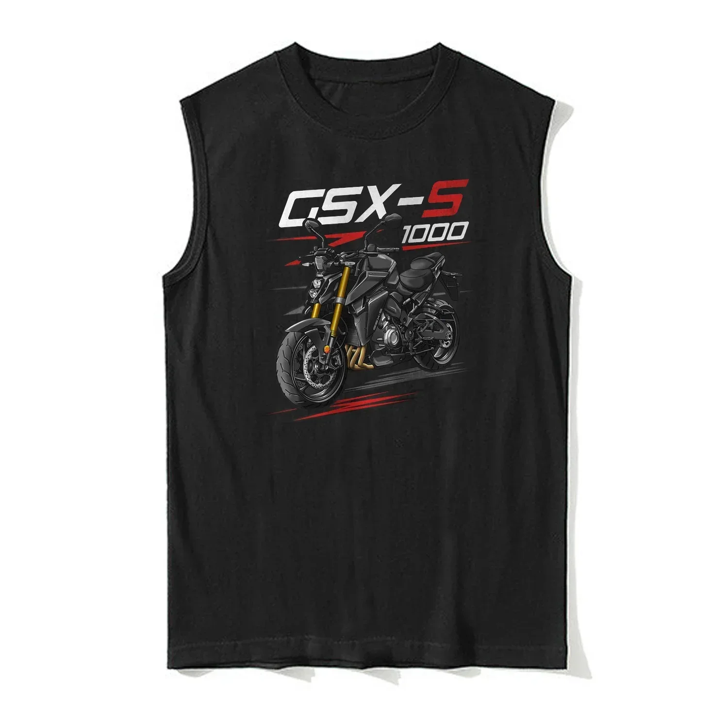 2021-2024 Models Japanese GSX-S1000 Motorcycle Tank Top 100% Cotton O-Neck Casual Mens Vests Sleeveless Tee Rider Streetwear