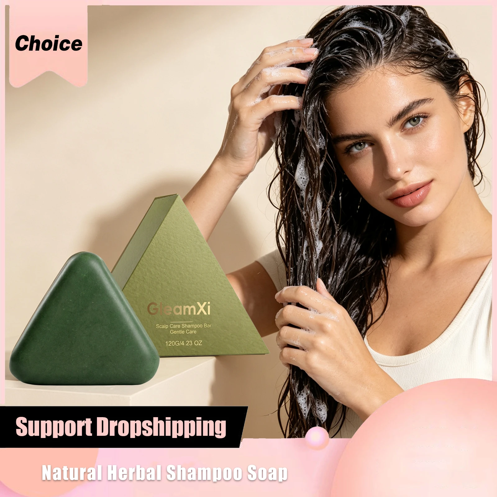 Rosemary Ginseng Shampoo Soap Bar Deep Cleansing Anti-Hair Loss Anti-Itching Strengthens Hair Root Oil Control Natural Shampoo