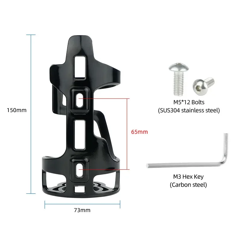 Bicycle Water Bottle Holder 65mm PC Mold-in Plastic Bottle Cage Carrier Rack Light Weight  Cycling Parts BKG-008