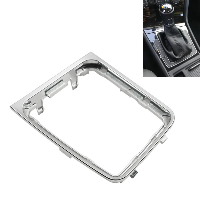 Pour VW Transmission manuelle Golf 7 7.5 Golf R bouton de changement de vitesse de conduite gauche Gaitor housse de démarrage support de cadre style chromé