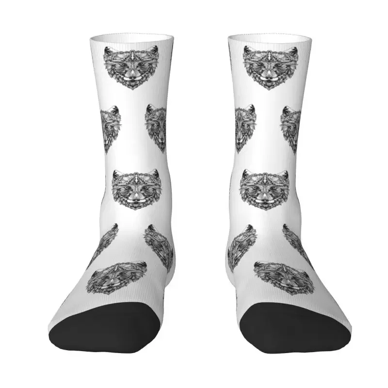 

Classic Siberian Husky Dog Art Men's Crew Socks Unisex Funny Animal Spring Summer Autumn Winter Dress Socks