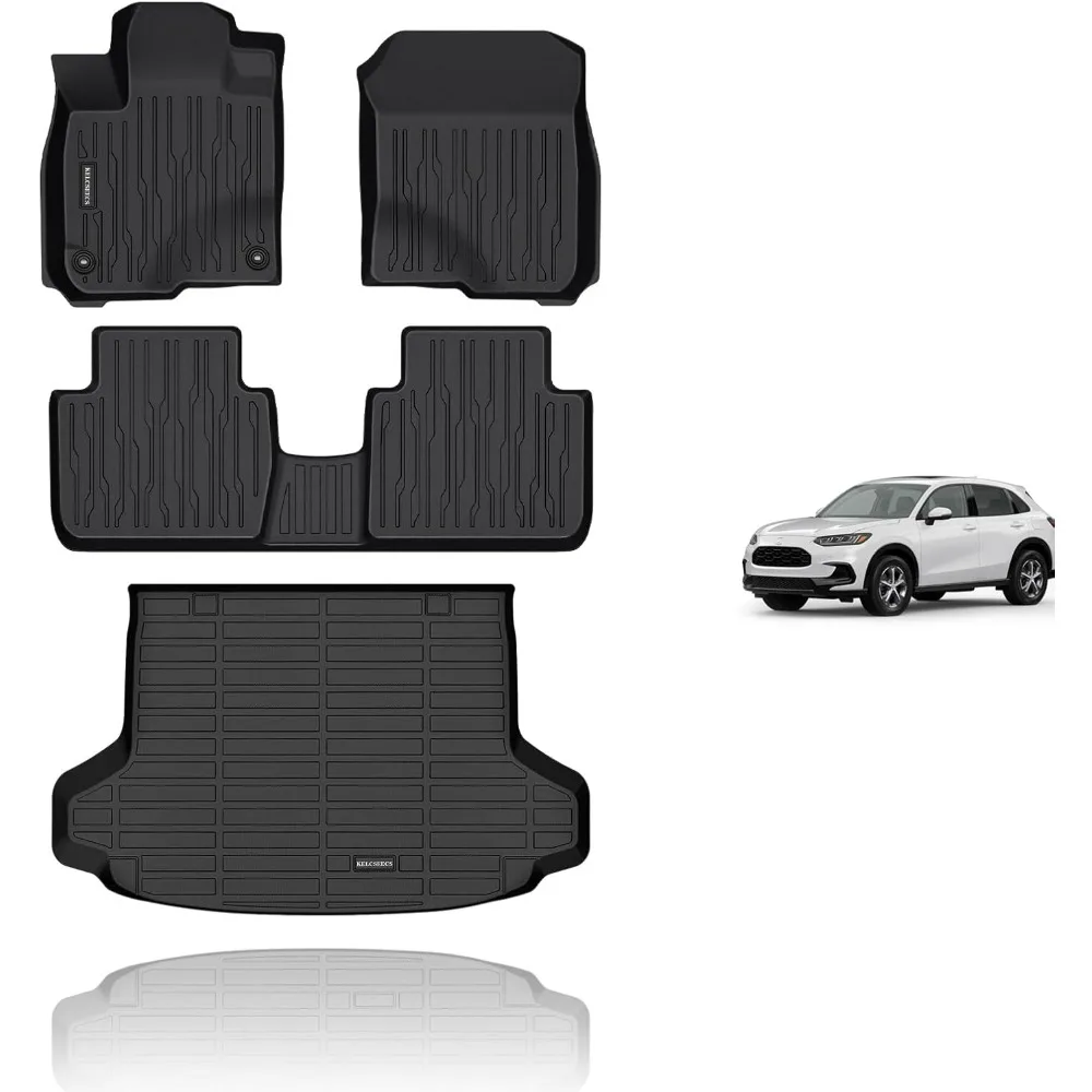 

US All Weather Floor Mats & Cargo Liner Full Set Custom for 2025 2024 2023 Honda HR-V/Honda HRV Hybrid