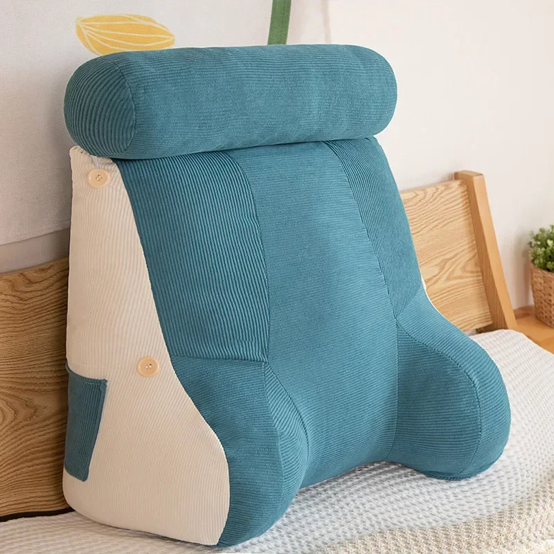 Summer New Corduroy Cool Cushion Waistrest Full Fit Large Backrest Multi functional Solid Color Cool Cushion Waistrest