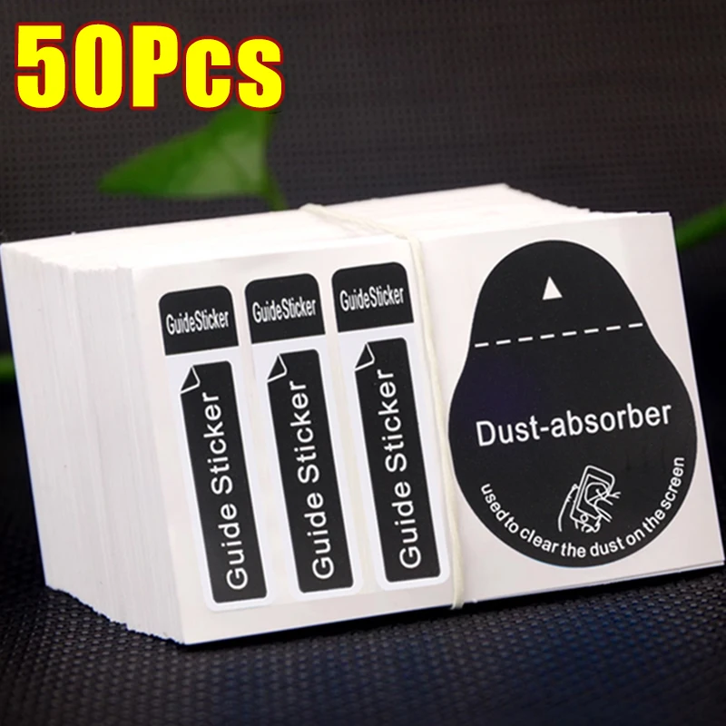 50-1Pcs Dedust Absorber Sticker for LCD Screen Cleaning Camera Lens Tablet Watches That Need Protection Film Dust-Absorber Paper