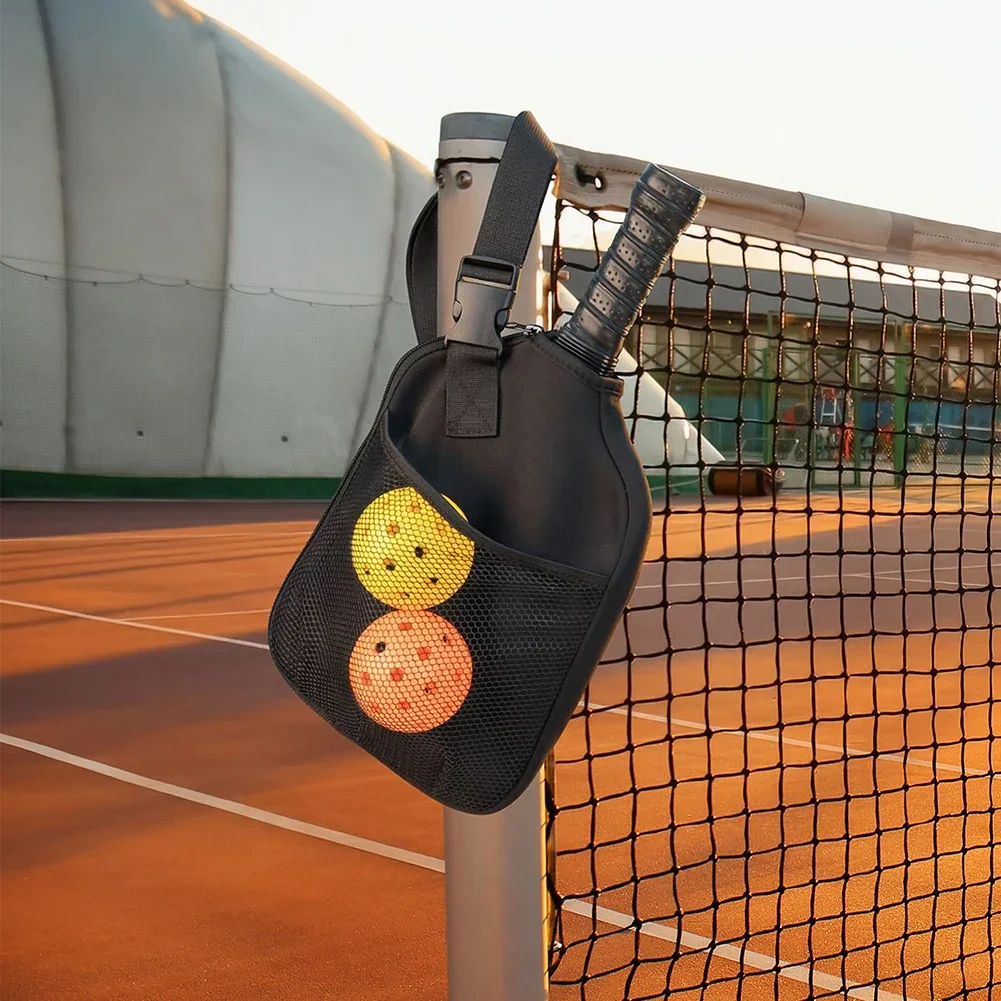 

2 шт., сумка для хранения ракеток Pickleball, портативный защитный чехол для весла с карманами, устойчивый к царапинам рукав для ракетки Pickleball