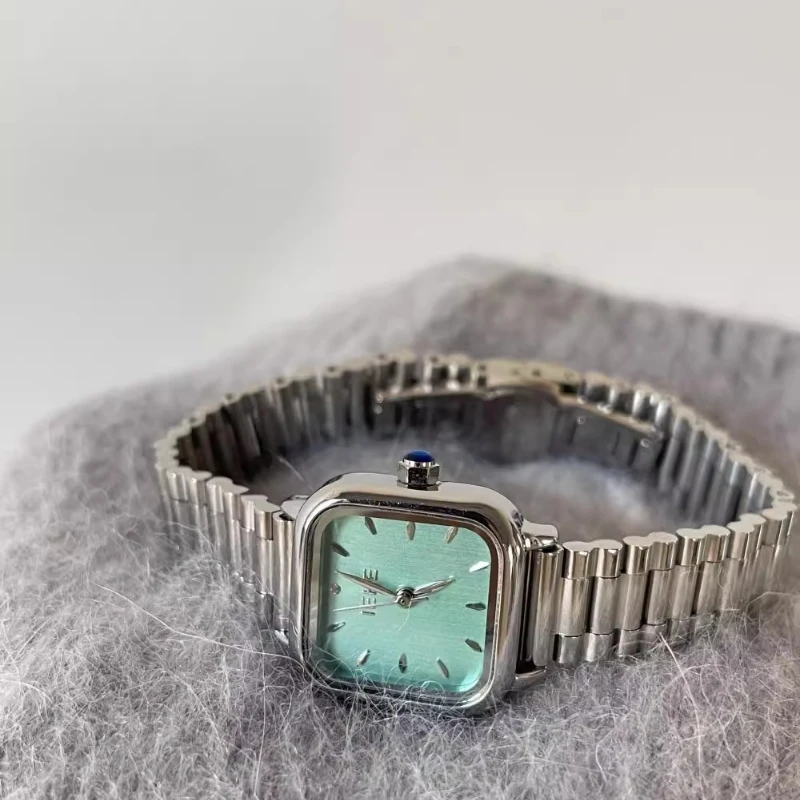 Classic Trend Ladies Watch Elegant Simple Fresh Mint Green 2025 Waterproof Quartz Watch Birthday Gift