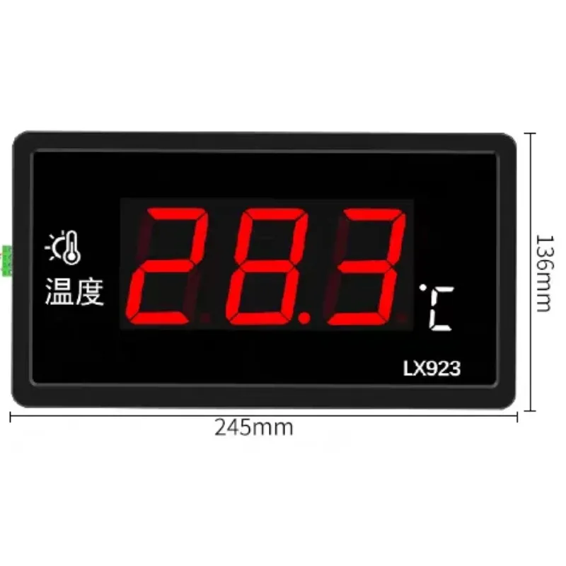 LX923 Pool With LED Display And Waterproof Probe For Water Fish Tank Outdoor Temperature Meter