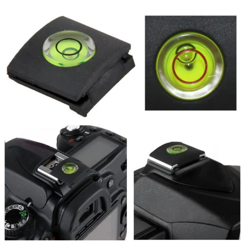 Camera Flash Hot Shoe Cover Cap Bubble Spirit Level For Canon For Nikon Olympus Camera Drop Shipping