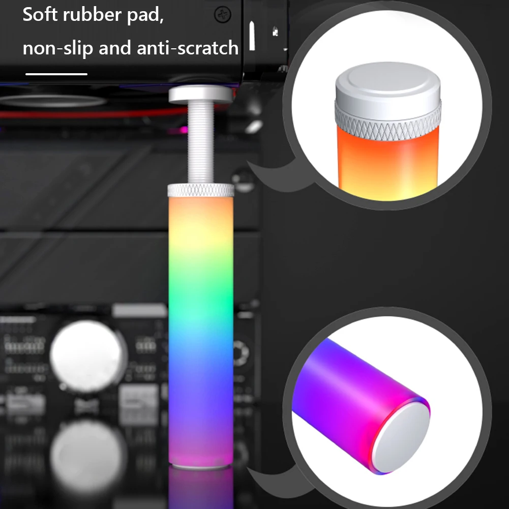 

Регулируемая телескопическая подставка для видеокарты 5V 3Pin ARGB с поворотным механизмом, держатель для графического процессора, аксессуар для настольного ПК