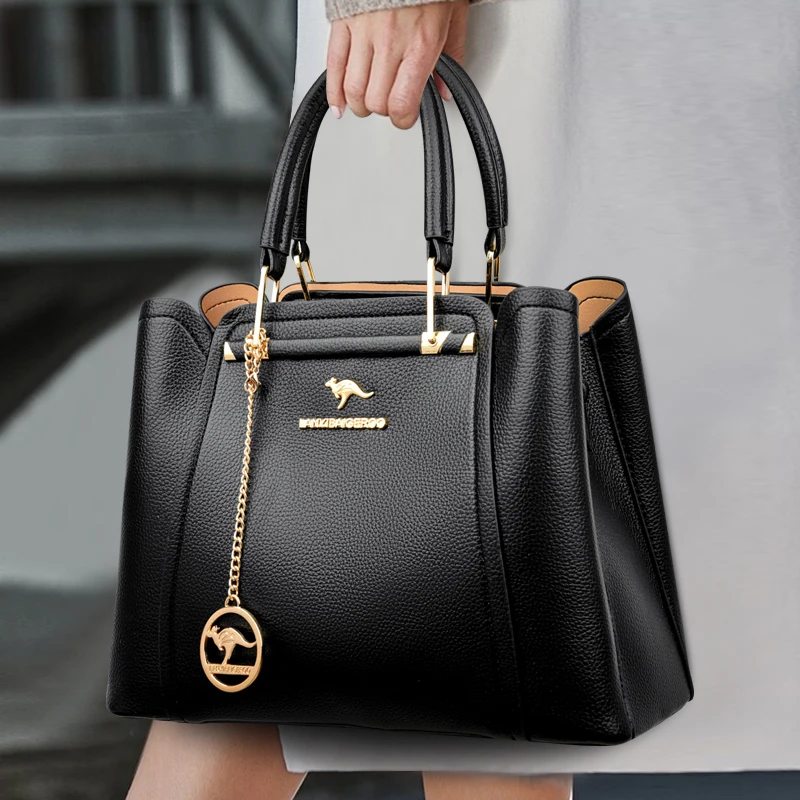

Luxury Handbags Women Bags Designer 3 Layers Soft Leather Shoulder Crossbody Sac Ladies Large Capacity Shopping Messenger Tote