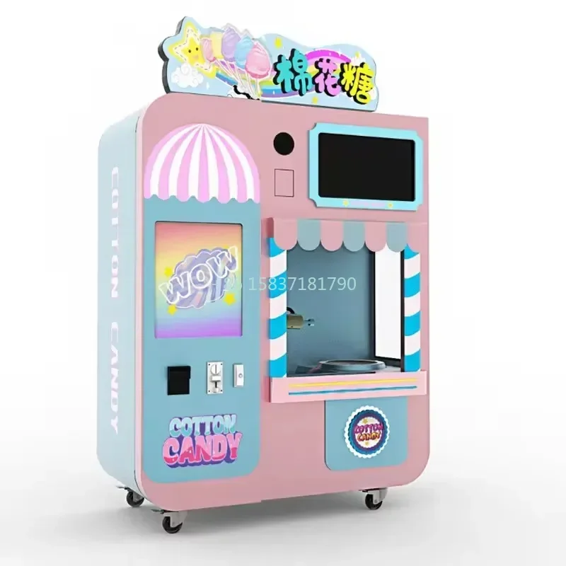 New Arrival Cotton Candy Vending Machine Mutifunctional Automatic Cotton Candy Making Machine Make Cotton Candy Floss Machine