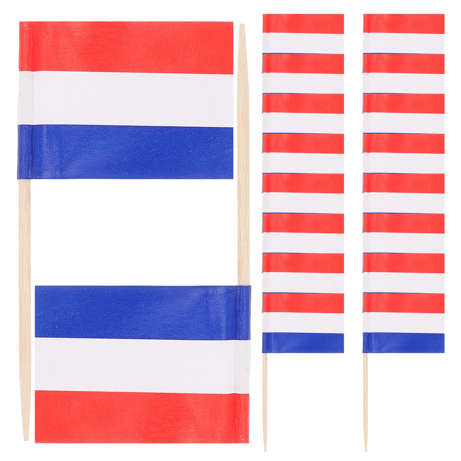 

100Pcs Flag Picks Cake Toppers Decorative Fruit Toothpicks Party Appetizer Picks World Country National Flags Dessert Cupcake