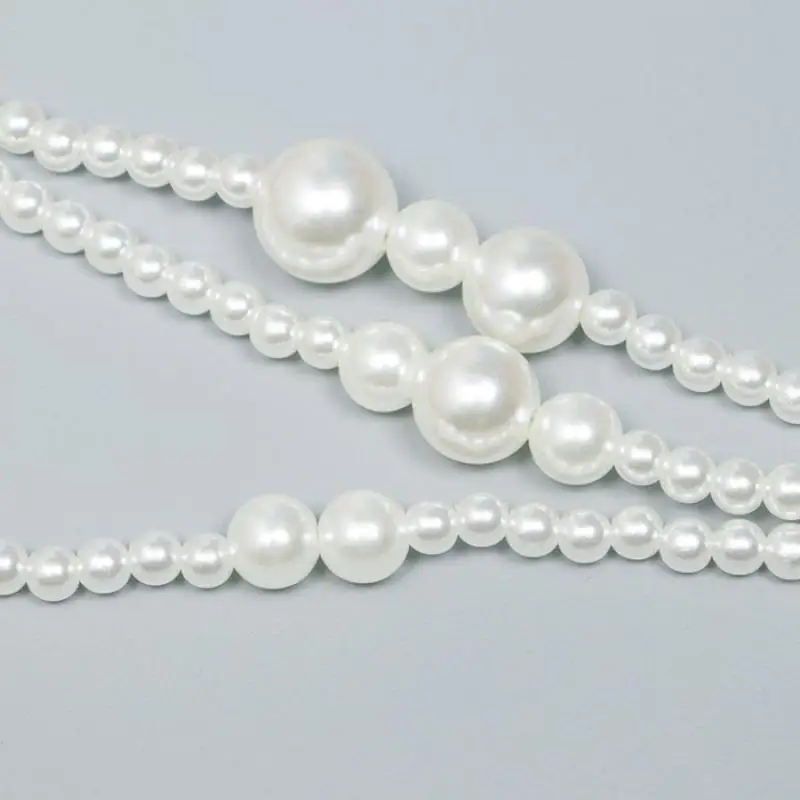 

1pc With Dress Sub Sweater Multi-layer Pearl Waist Chain Women's Simple Body Chain Fashion Imitation Pearl Waist Chain Women