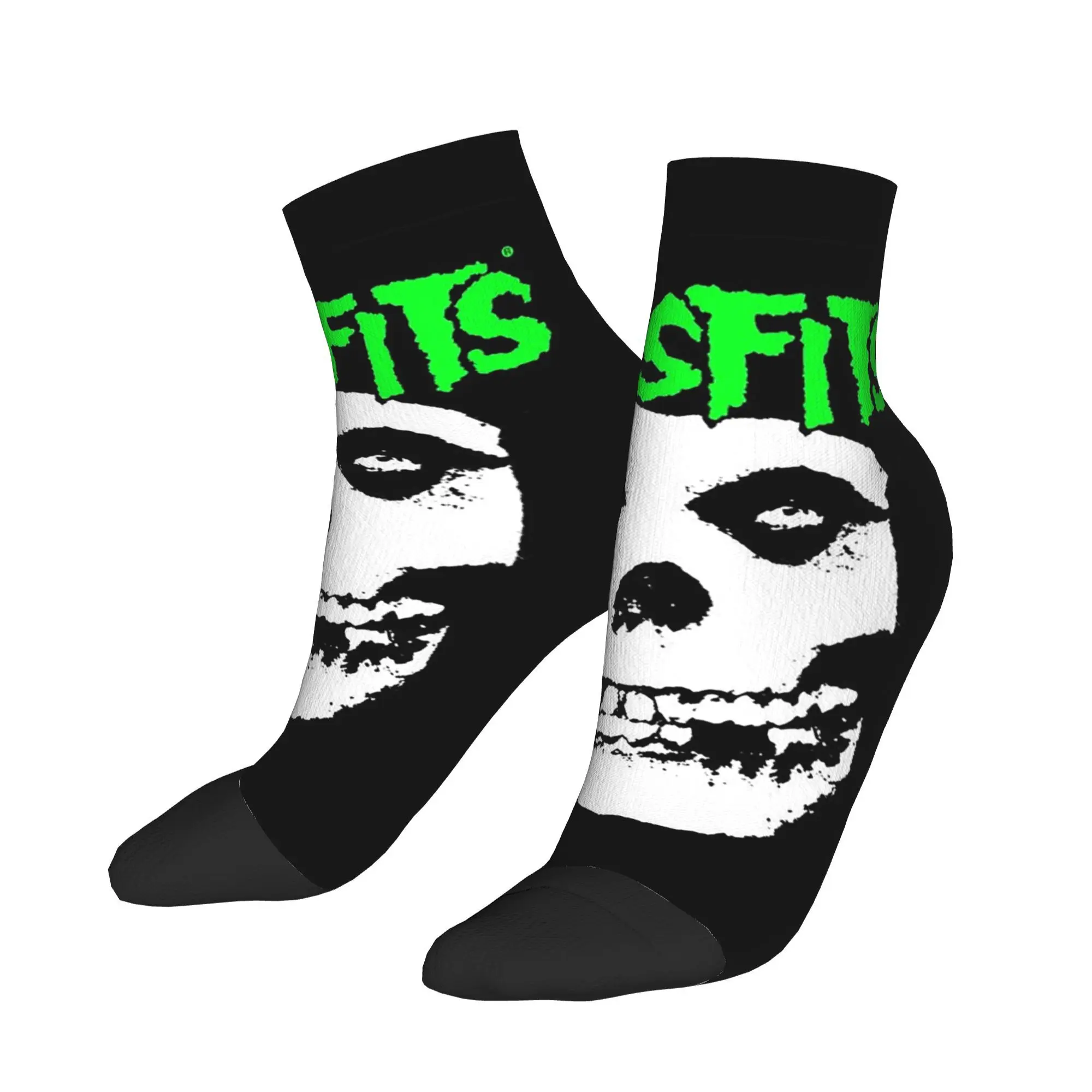 

Носки Misfits с черепом, чулки высокого качества в стиле Харадзюку, всесезонные носки, аксессуары для подарков унисекс