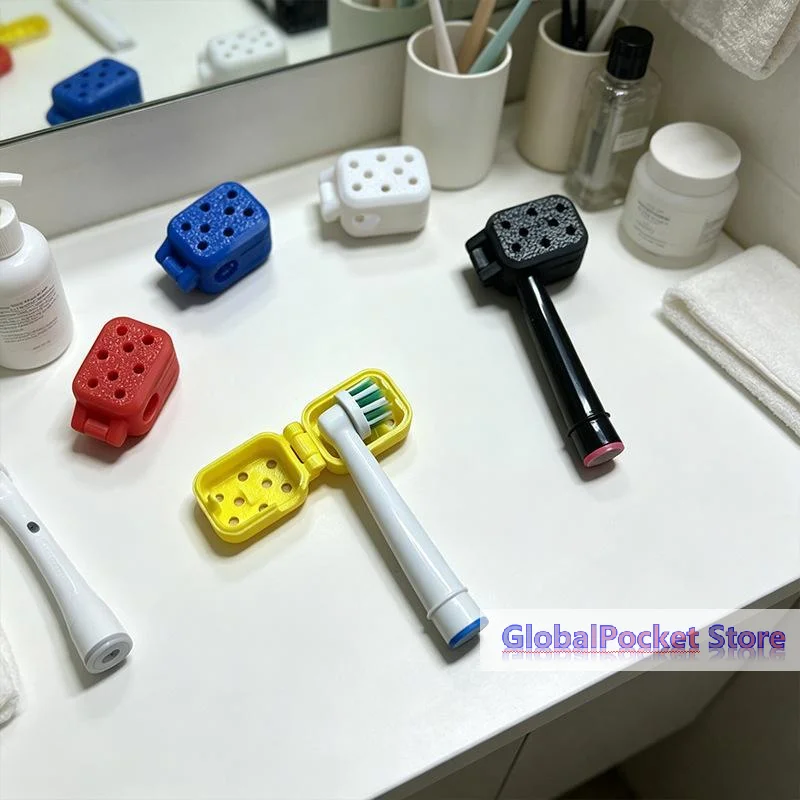 [TG823]Electric Toothbrush Head Cover: Sonic Toothbrush Cap Travel Protector Plastic Brush Pod Protection Clip Case