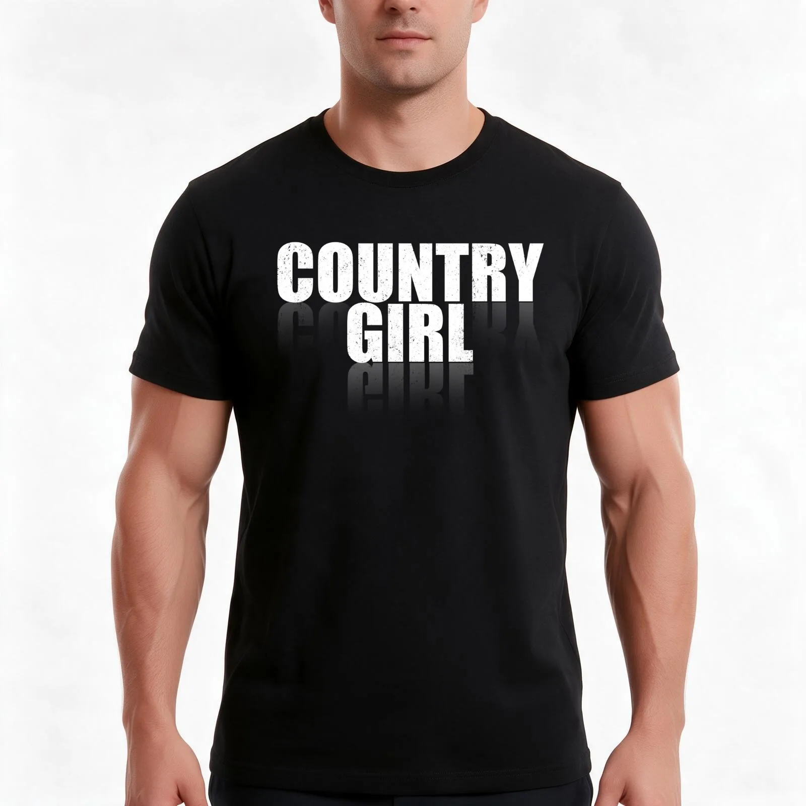 Country Girl Gift T-Shirt, Summer Casual Cotton Tee, Oversized Streetwear Tops, Vintage Graphic Print, Loose Fit Short Sleeve