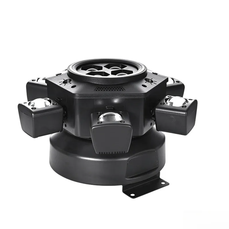 Hot Sale Outdoor Entertainment Camping Six-arm Stream Pattern Bee Eye Light KTV Sound Activated Ambient Light Bar Stage Light