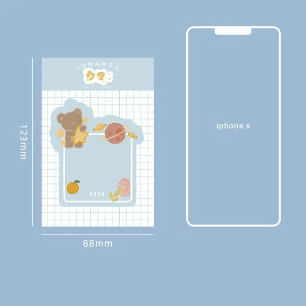 Creative Cute Student Stationery School Supplies Scrapbooking Animal Series Memo Pad Message Sticker Message Notes Label Paper