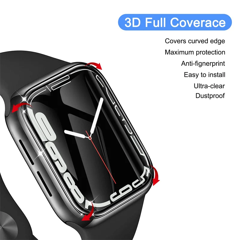 Easy Install Kit Screen Protector+Tool+Box For Apple Watch Ultra 3-2-1 49MM 42mm-46mm iwatch Series 11-10-9 8 7 6 5 44-45mm Film image 6