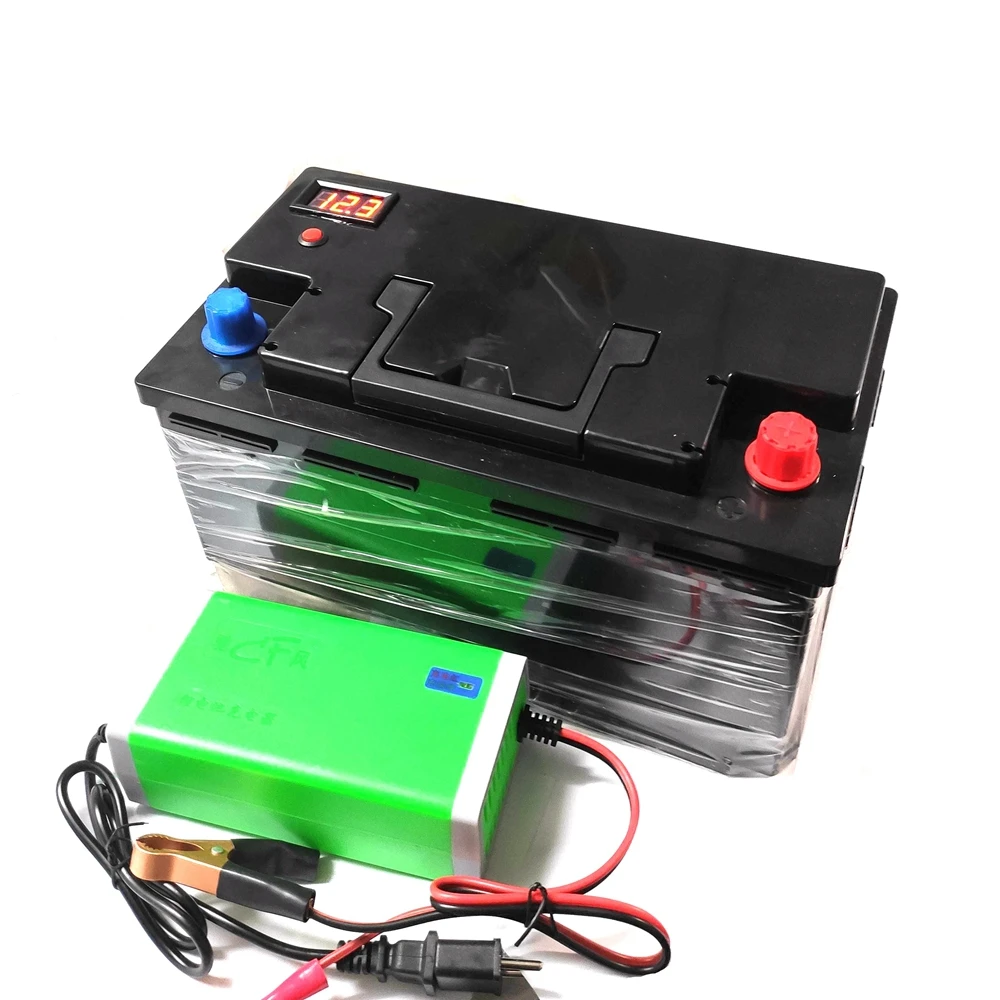 2500A Car Starting Battery 12V 60Ah 70Ah 80Ah 100Ah LiFePo4 Lithium Cranking Bateria with Bluetooth BMS for Gasoline Diesel Cars