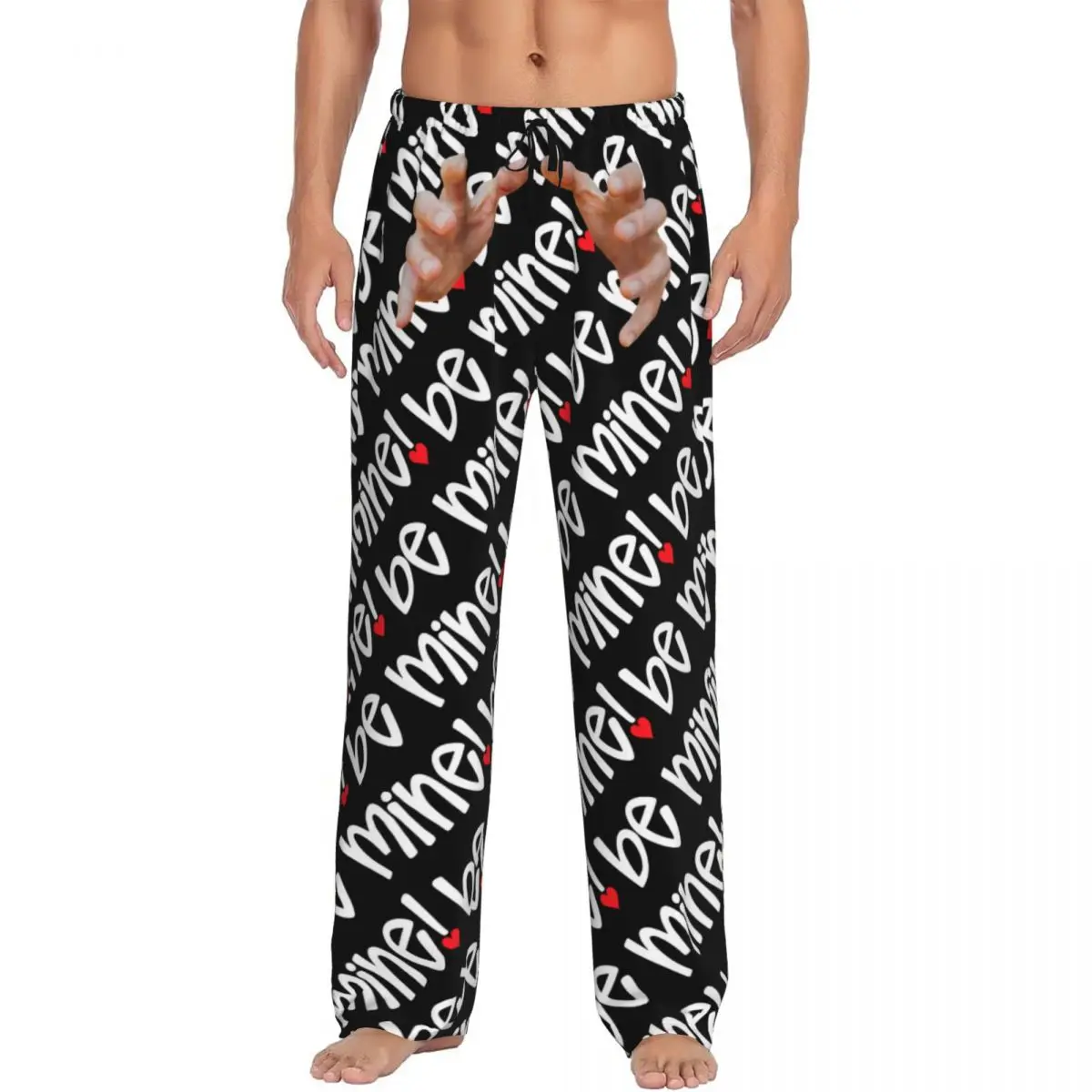 

Custom Pajama Pants Sleepwear Men Elastic Waistband Sleep Lounge Bottoms with Pockets