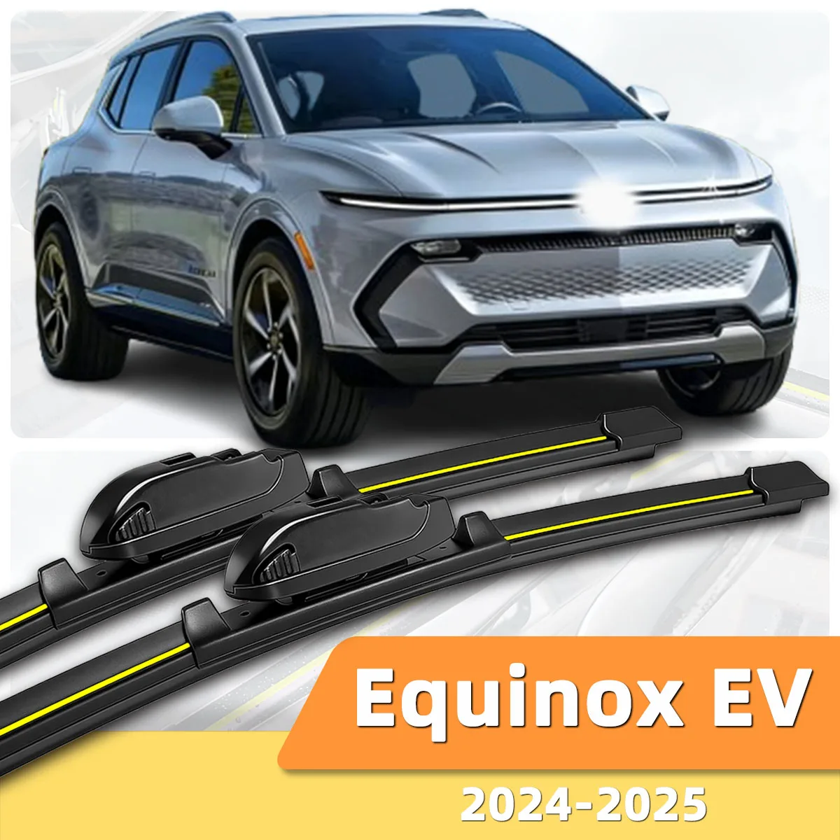 

2 шт. автомобильных дворников для лобового стекла, подходят для Chevrolet Equinox EV (2024-2025), бесшумные дворники высокой четкости