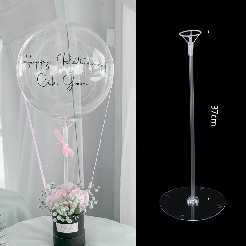 37/70cm Party Balloon Stand Wedding Table Balloon Holder Column Baloon Stick Birthday Festival Party Home Decoration Accessories