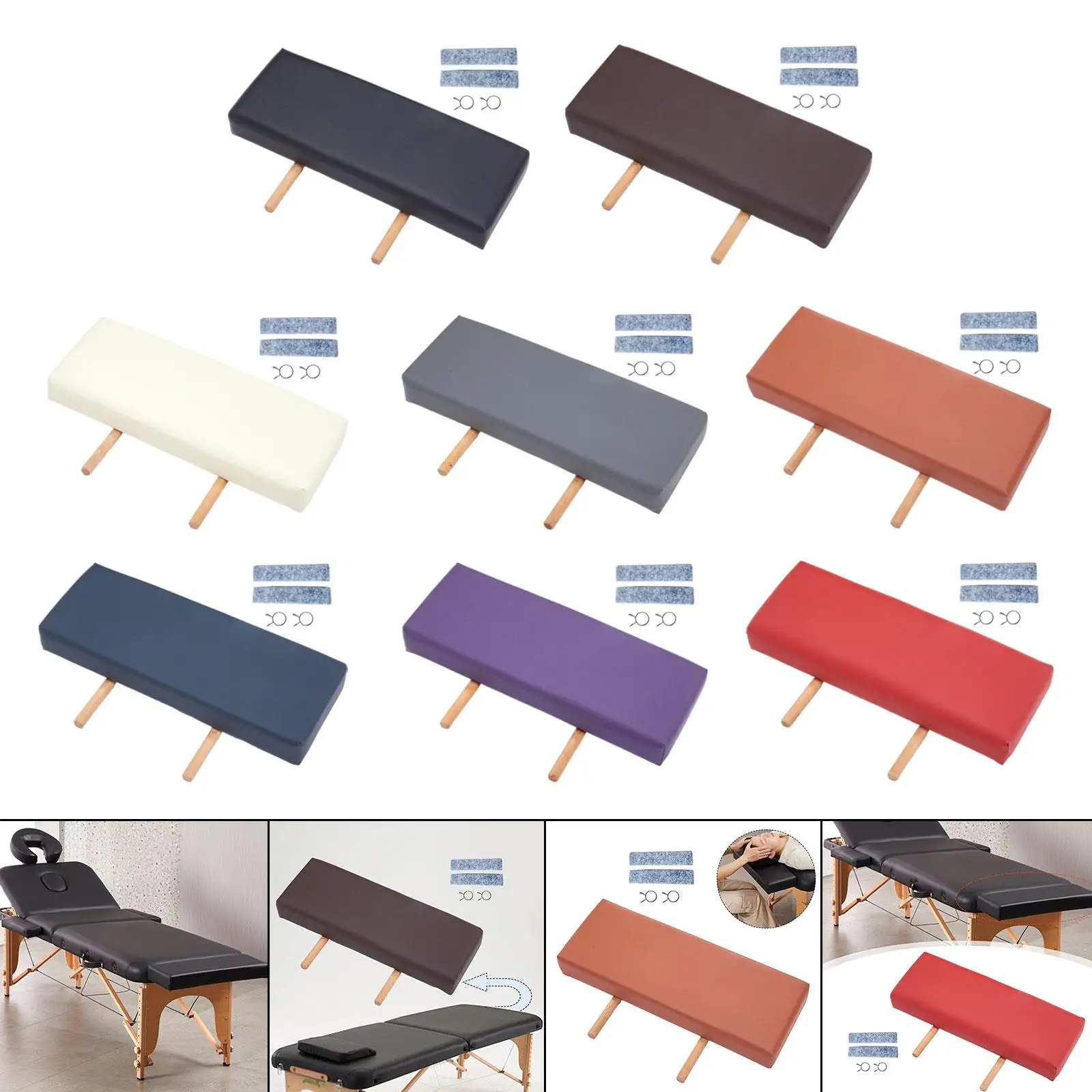 طول طاولة التدليك يمتد 51 × 19 × 6.5 سم قبضة قوية تناسب معظم الطاولات العملية