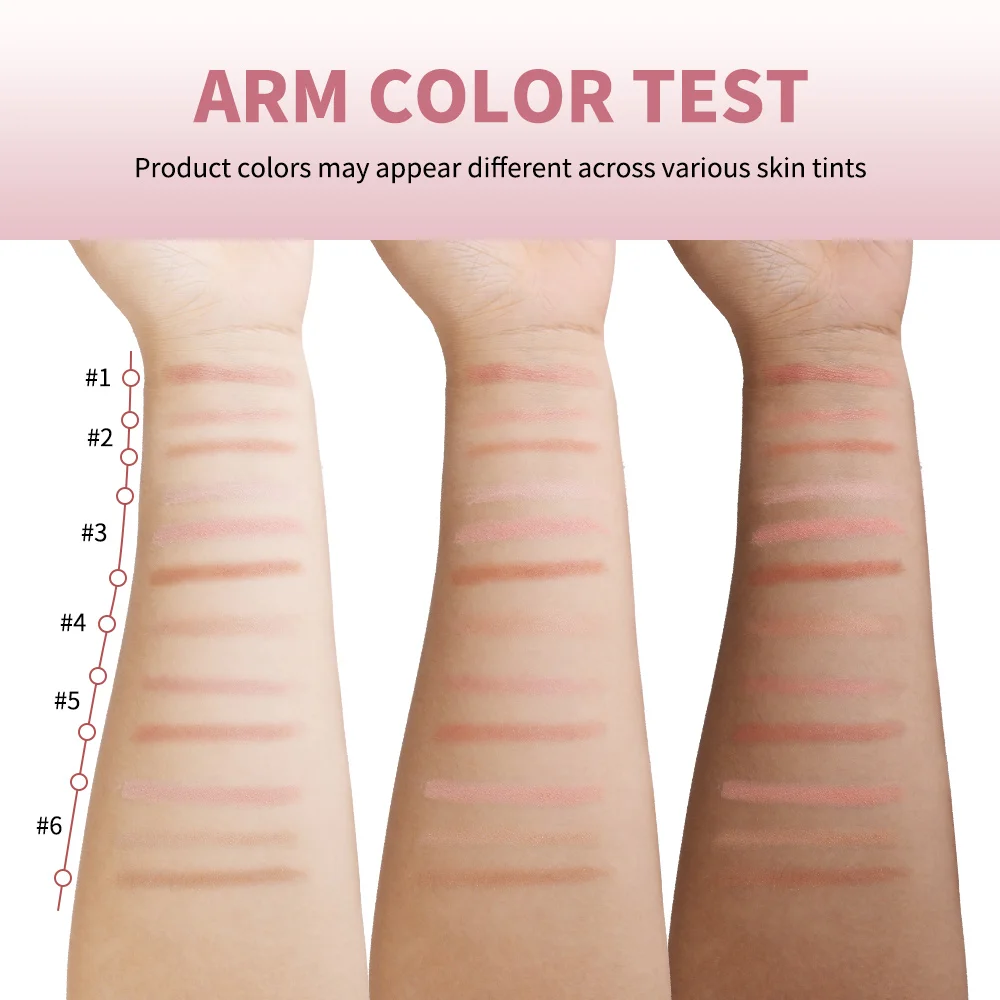 Rouleau nacré Blush perles longue durée éclaircissant ton de peau surligneur maquillage joues Contour poudre fard à joues avec brosse