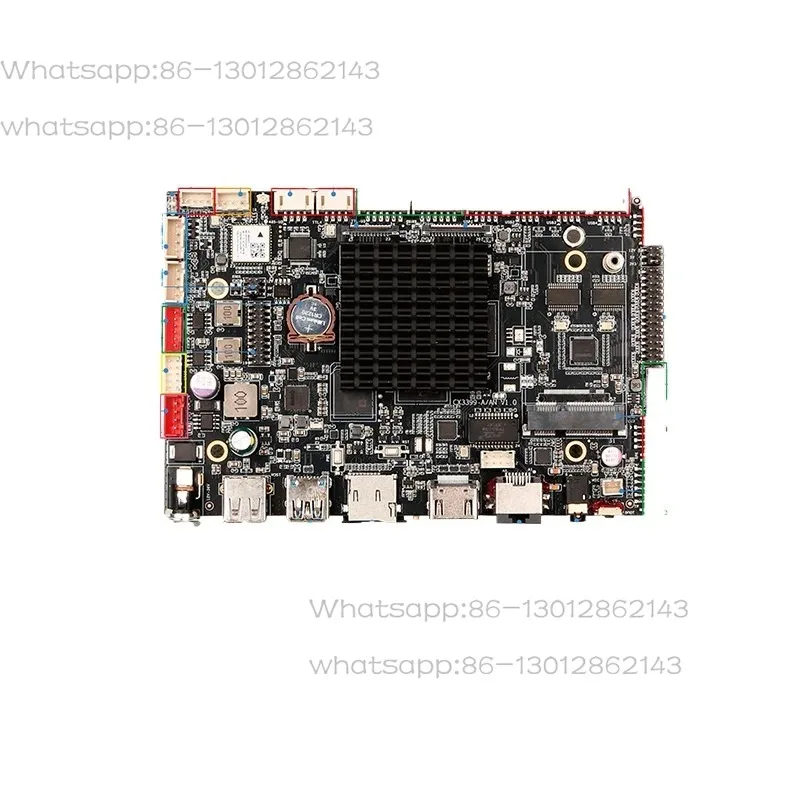 RK3399 Industrial Android Motherboard Dual Ethernet Dual Display 4K Output for AI Robot Jukebox Linux Ubuntu Compatible