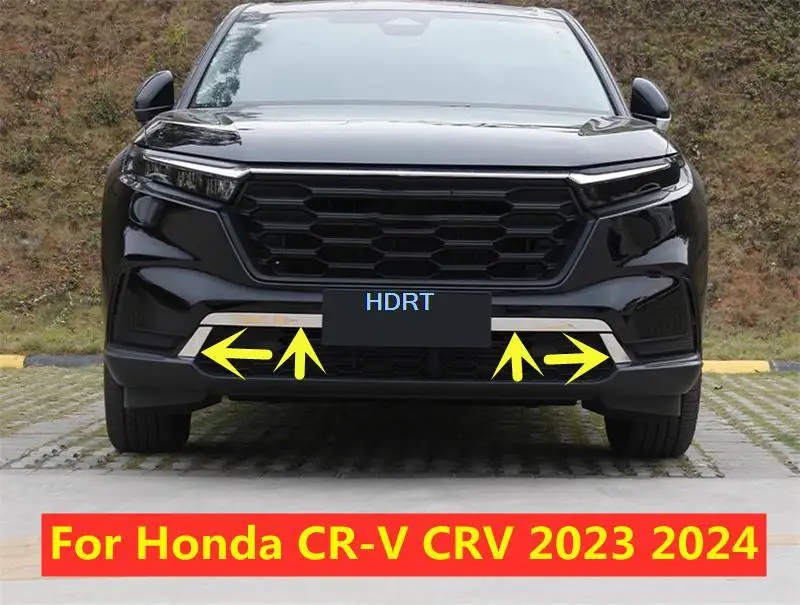 

Front Middle Grille Cover For Honda CR-V CRV 2023 2024 Car Styling Center Grid Racing Grills Trim Strip Accessories Decoration