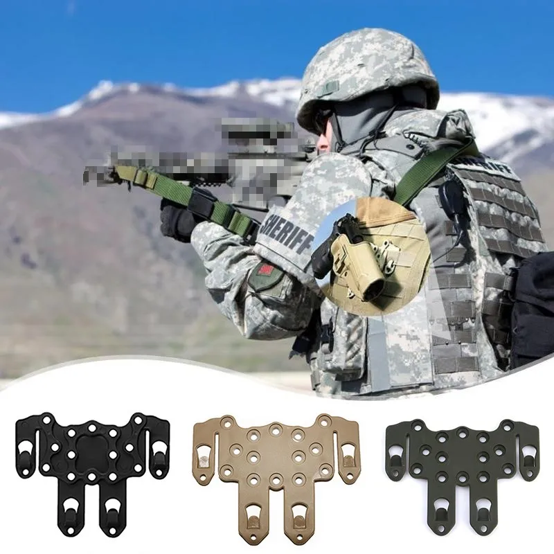 Molle Quickdraw Holster Glock 17 19 M92 Holster Rail Case Mount Equipment Tactical Chest Mount Hunting Accessories