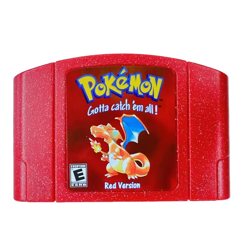 Cartouche de jeux vidéo pour Console 64 bits, Version américaine N64, série Pokemon, cristal or argent, stade 1 2, Collection de loisirs, jouets cadeaux