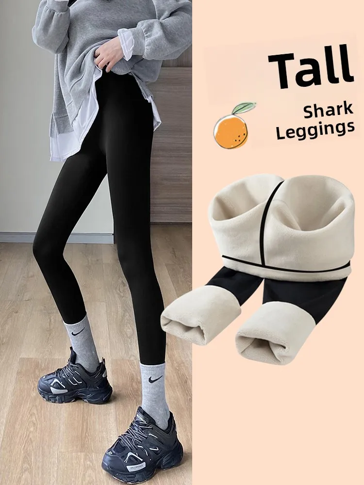 

Женские леггинсы с высокой талией и флисовой подкладкой, утягивающие, для йоги, повседневные, осень-зима