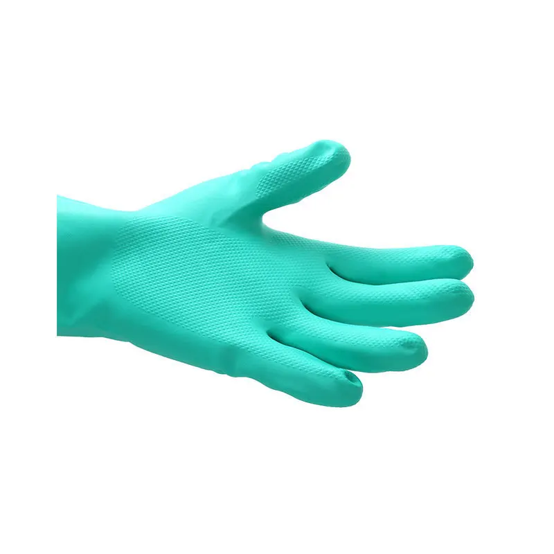 Nitrile chemical protection gloves, weak acid and alkali solvent resistant gloves, industrial extended labor insurance