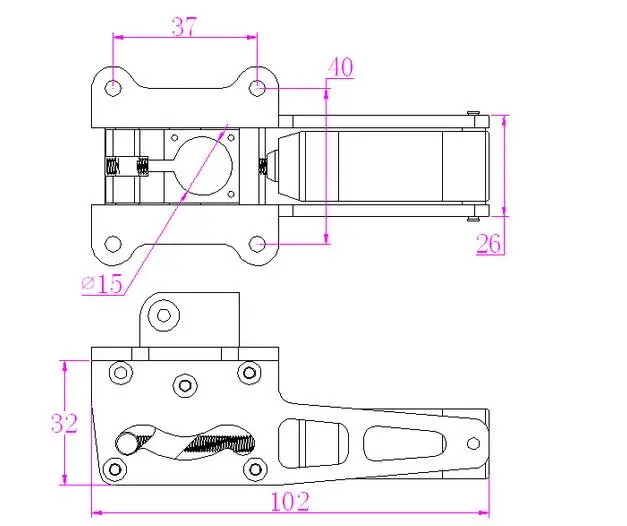 ER150 M4 12-17 kg / ER120 M3 4 kg Einziehbarer Motor für JP Hobby Flugzeuge – Vollmetall-Elektro-Einziehmechanismus für DIY-Projekte – Detail 7