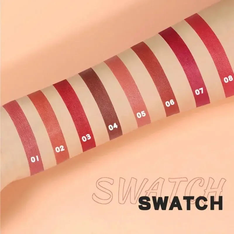 Sexy Red Lip Liner Waterproof Soft Matte Velvet Long Wearing Lip Pencil 8 Colors Lip Contour Pen For Perfect Lip Makeup
