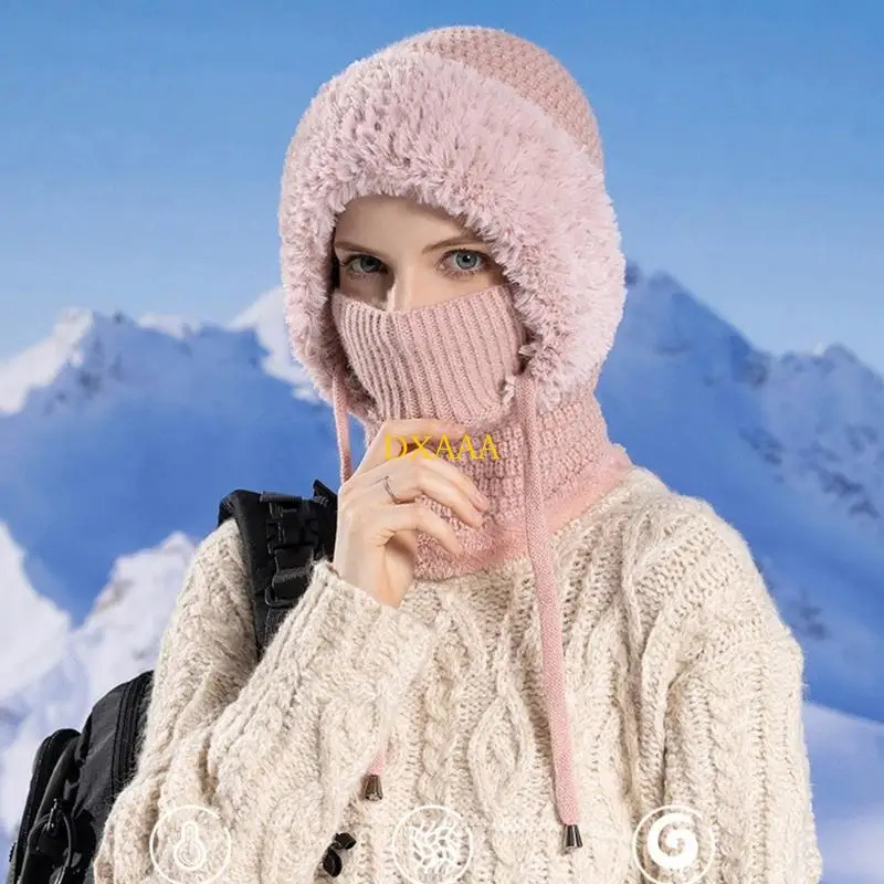 DXAA Multifunctional Knitted Hat – Winter Windproof Warm Hat Scarf Mask Triple-Function Design