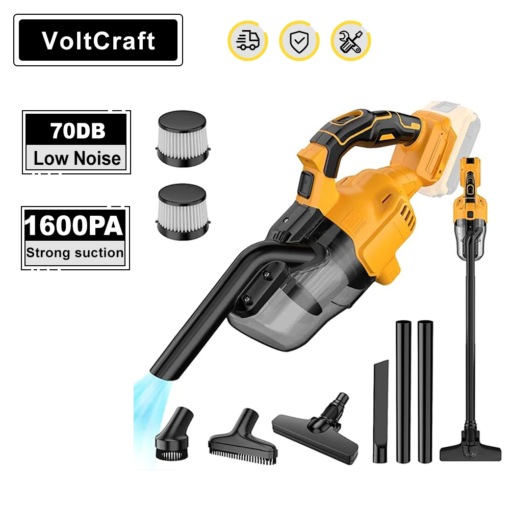 

Cordless Electric Vacuum Cleaner Handheld Home Car Dual Use Portable Household Indoor Cleaning Tools For Dewalt 18V Battery