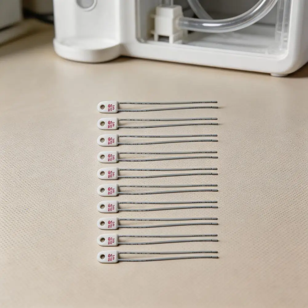 Color White Thermal Cutoff Reliable Protection Thermal Fuse Heat Resistant Insulation Dual Voltage Compatibility