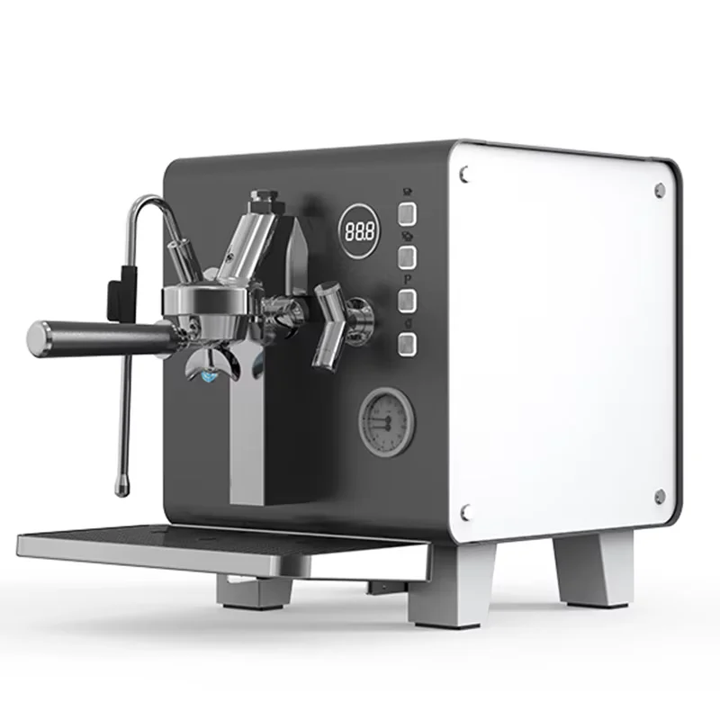 Macchina da caffè espresso per attrezzature da caffetteria per la lavorazione commerciale semiautomatica in acciaio inossidabile commerciale aziendale