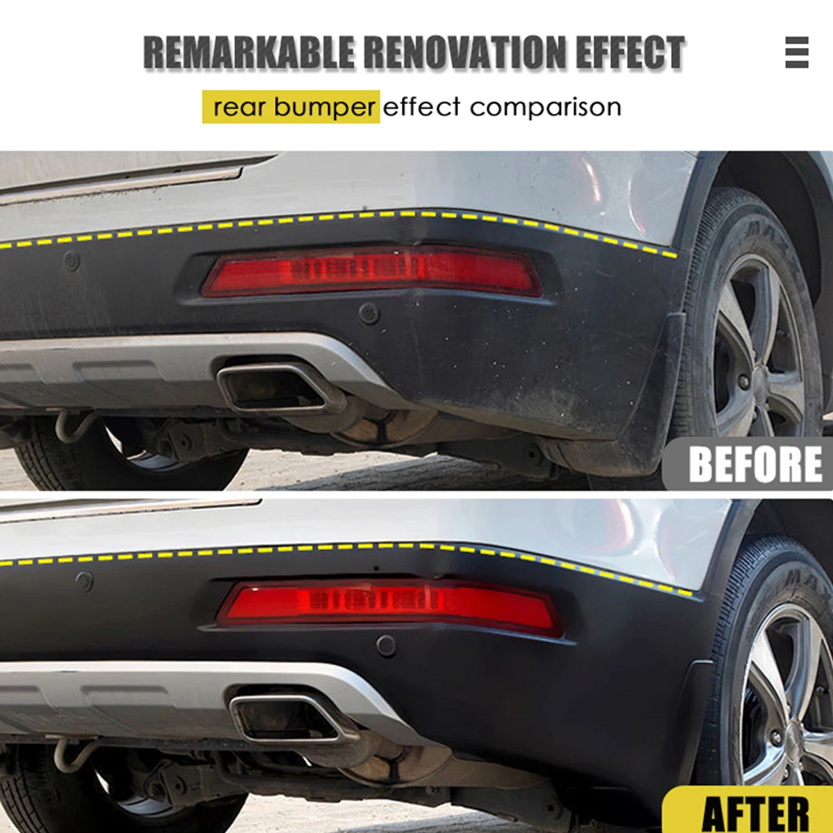 EXPLASTOR Plastic Restorer Cars Ceramic Plastic Coating Trim Restore, Shines & Protects Plastic, Restores Faded and Dull Plastic