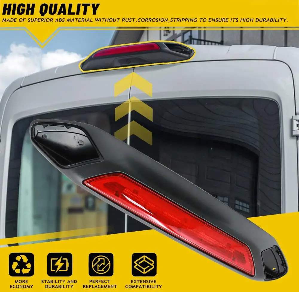 Replace for JK4Z13A613AA for Ford Transit-150/250/350 HD 2018 2019 LED 3rd Third Brake Light Stop Lamp