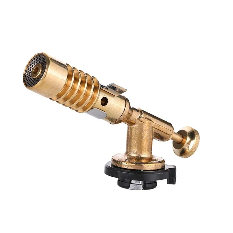 Portable Gas Torch Flame Gun High Temperature Brass Mapp Gas Turbo Brazing Propane Plumb Weld Tool Outdoor Camping BBQ Spray Gun