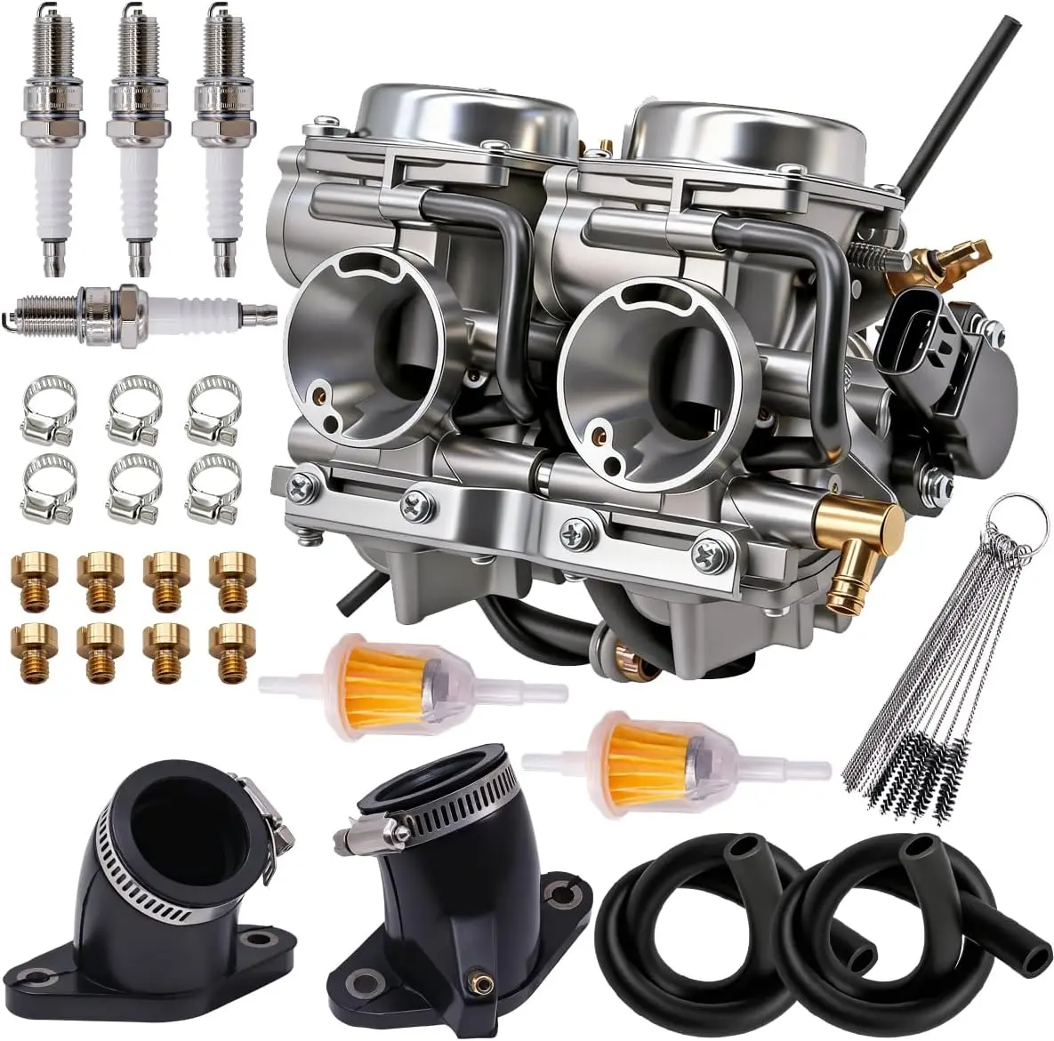 XVS650 Carburetor Carb Fit for Yamaha V Star 650(V-Star650) XVS650 Motorcycle 1998 Replace 4HD-14501-02-00  with Intake Manifold