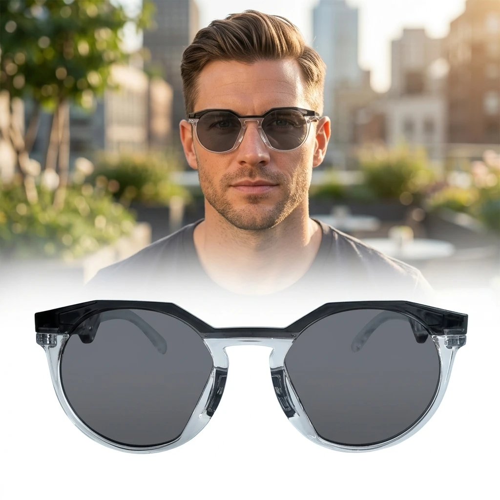 Lunettes de soleil polarisées rétro unisexes UV400 pour le cyclisme, les sports de plein air, les voyages et la conduite, monture carrée